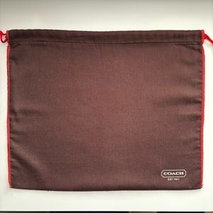 AUTHENTIC coach bag drawstring dust bag